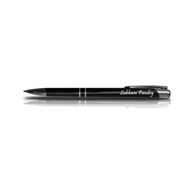 Top-notch Name Engraved Fine Black Pen